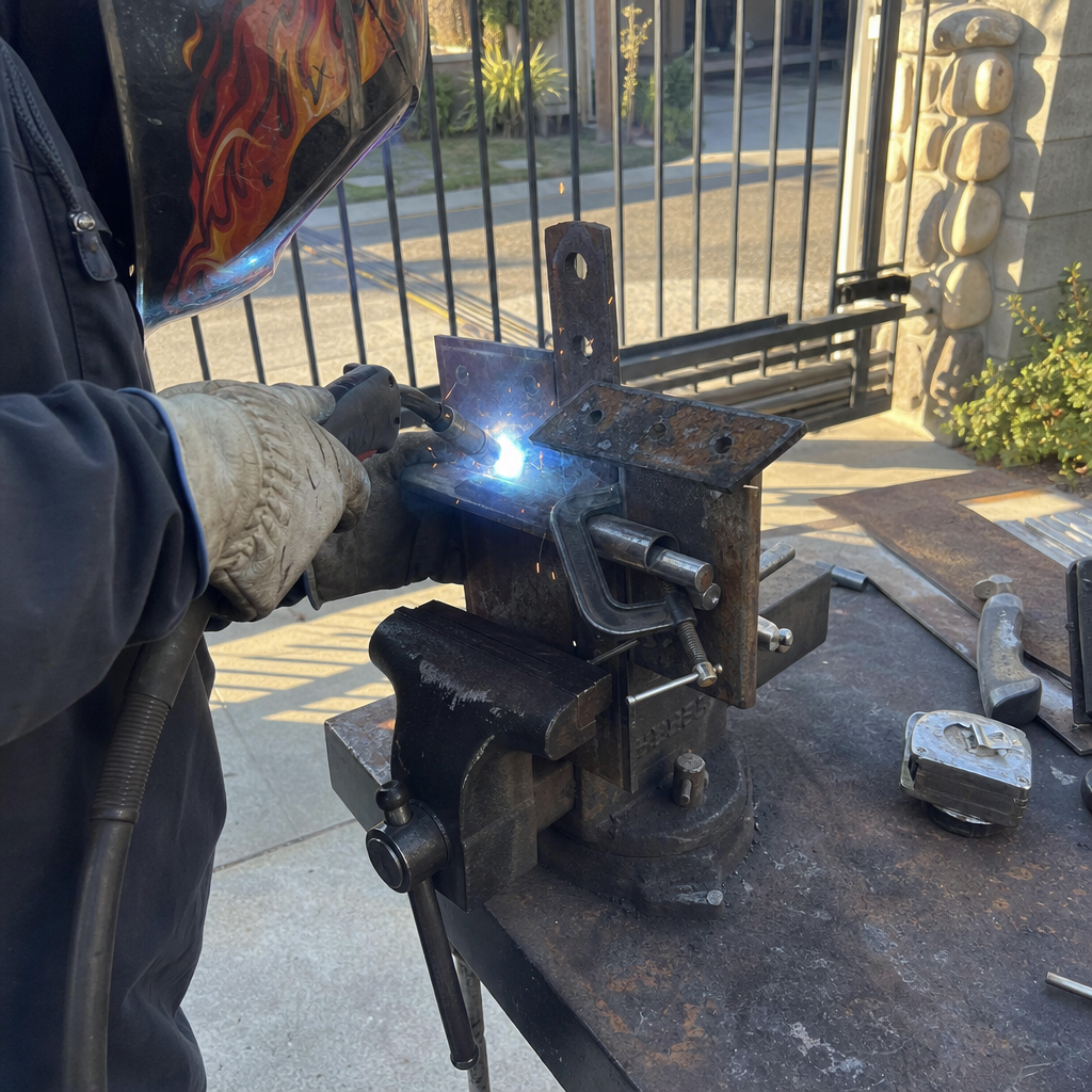 Professional welding repair service for custom metal gate parts